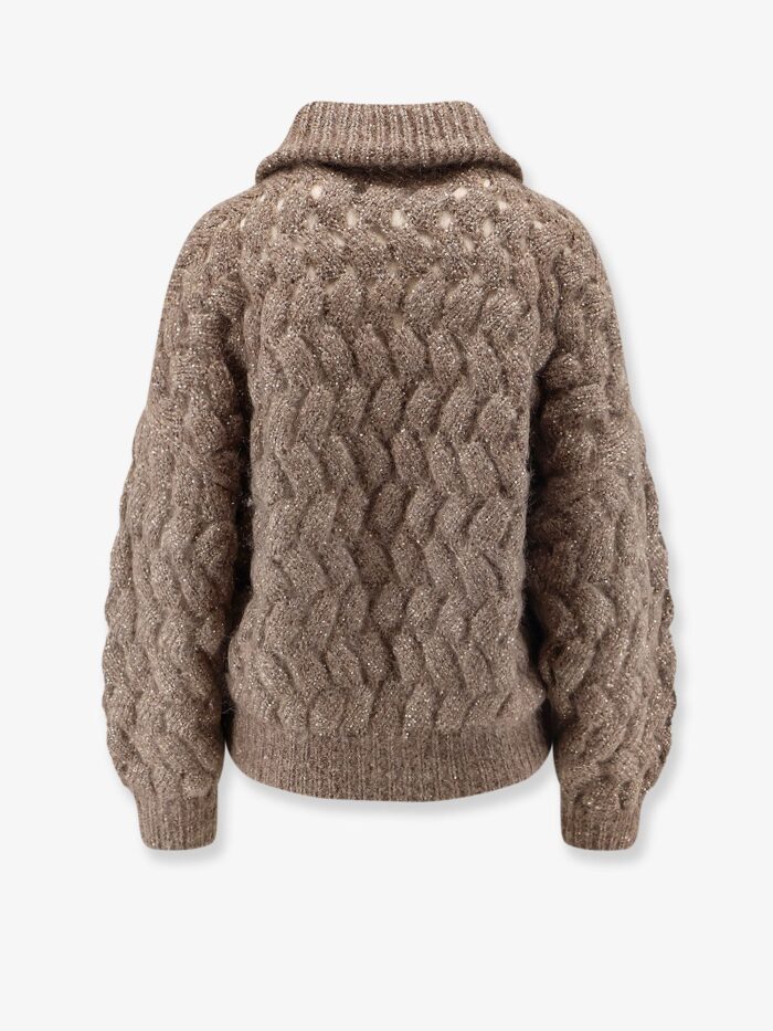 Brunello Cucinelli Perforated Cardigan With Micro-sequins