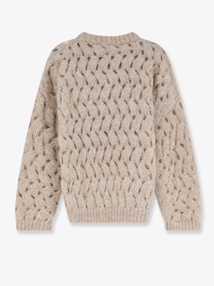 Brunello Cucinelli Perforated Sweater With Micro Sequins