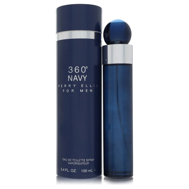 Perry Ellis 360 Navy By Perry Ellis - Eau De Toilette Spray 3.4 Oz