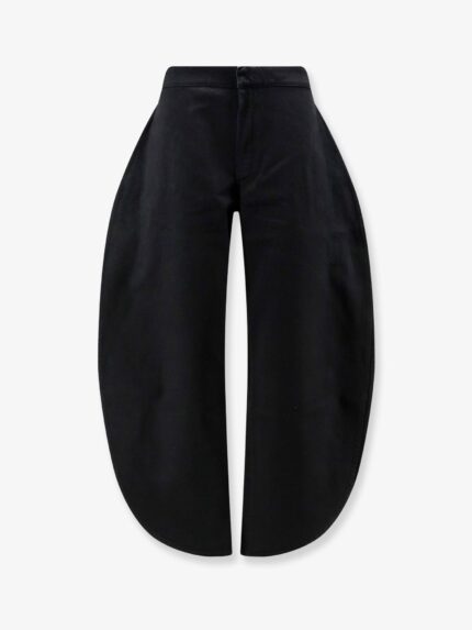 ALAIA Petal Trousers In Black Denim