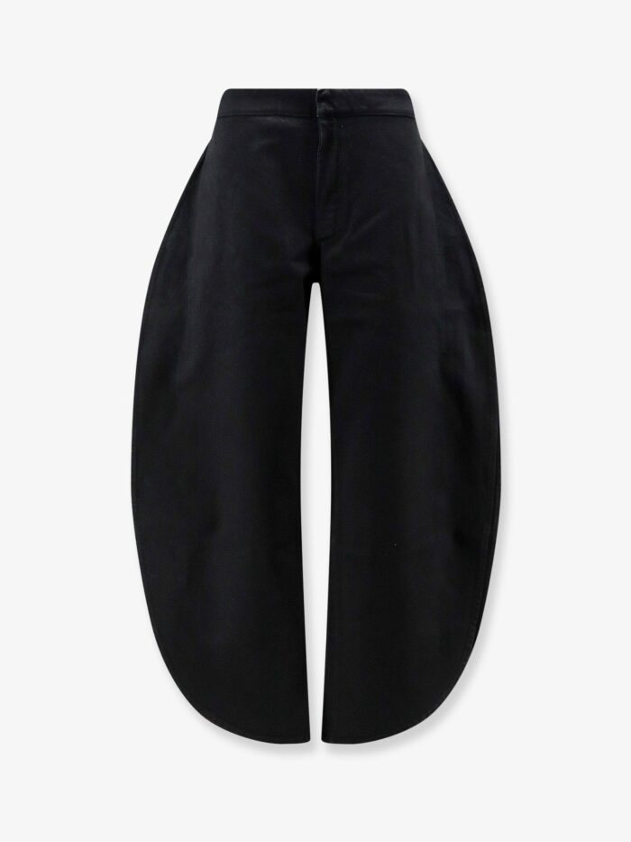 ALAIA Petal Trousers In Black Denim