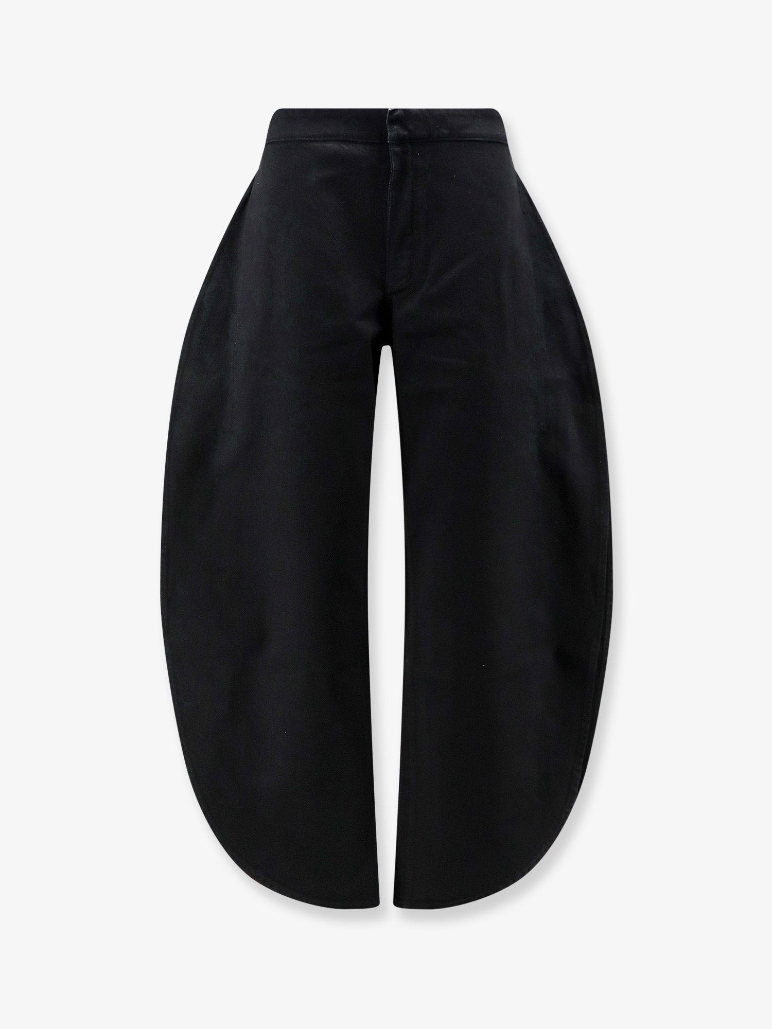 ALAIA Petal Trousers In Black Denim