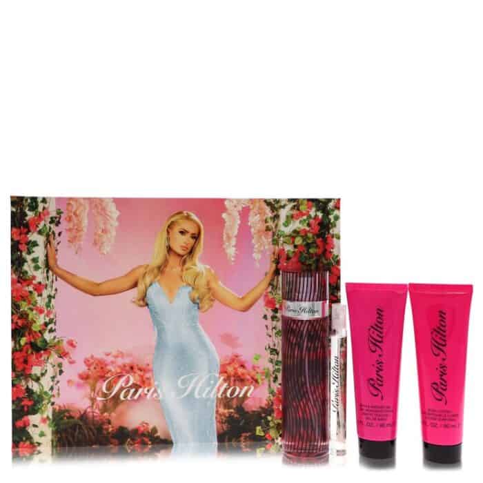 Paris Hilton By Paris Hilton - Gift Set -- 3.4 Oz Eau De Parfum Spray + 3 Oz Body Lotion + 3 Oz Shower Gel + .34 Oz Mini EDP Spray