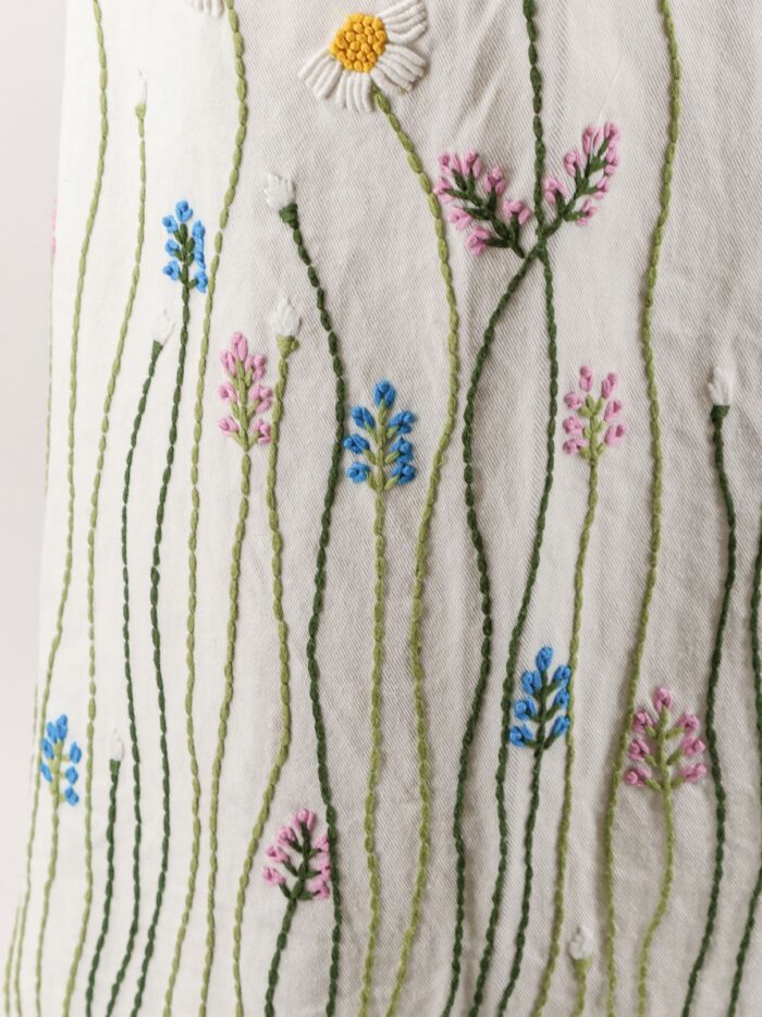 PHILIPPA 1970 Cotton Trousers With Multicolor Embroidery