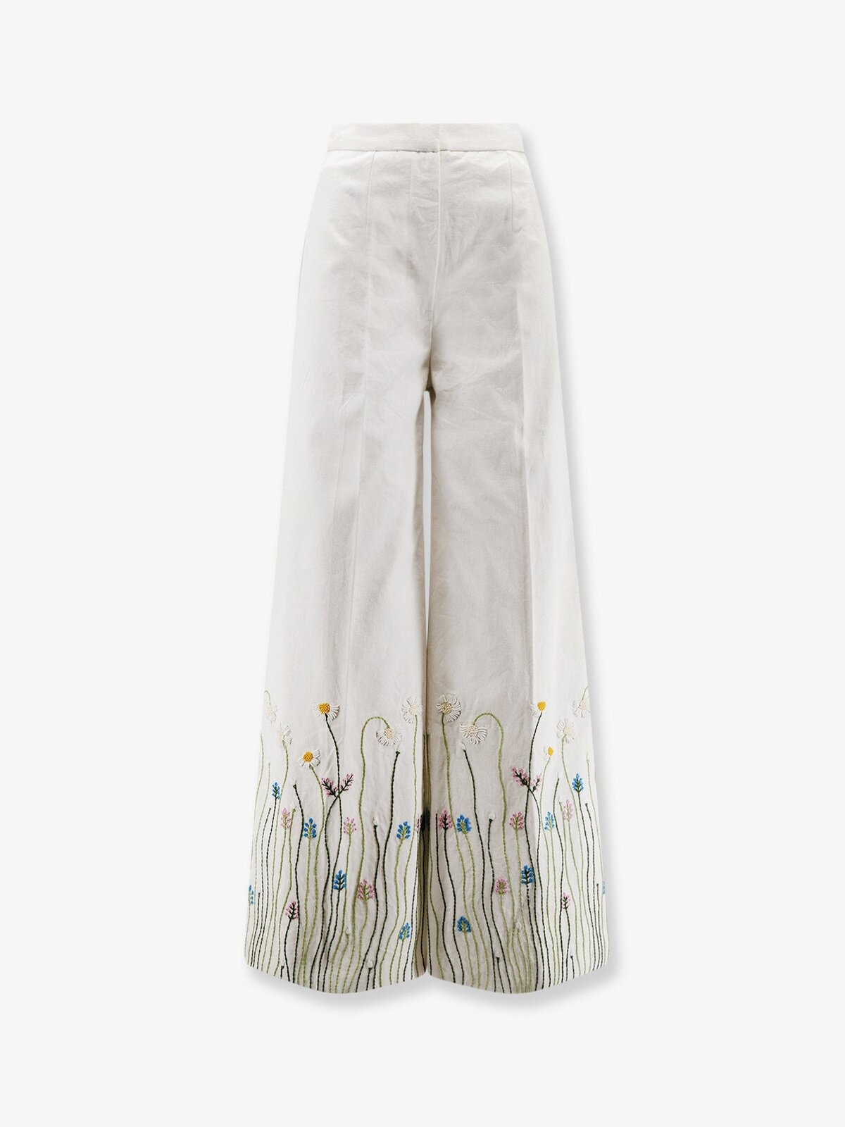 PHILIPPA 1970 Cotton Trousers With Multicolor Embroidery