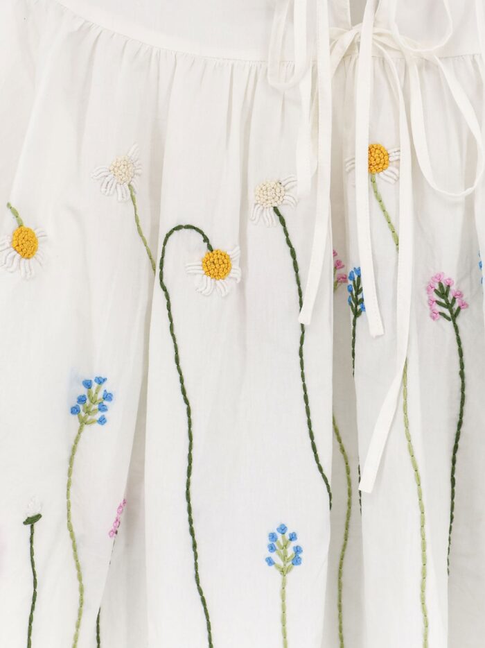 PHILIPPA 1970 Valentina Cotton Shirt With Multicolor Embroidery