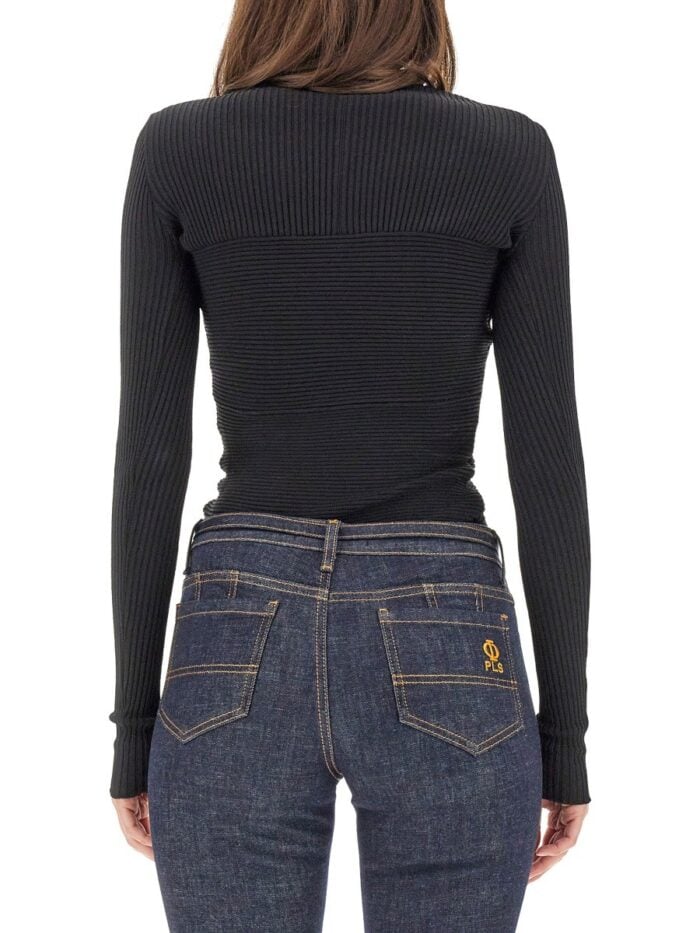 Philosophy Di Lorenzo Serafini MESH WITH CUT-OUT DETAILS