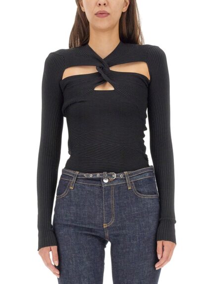 Philosophy Di Lorenzo Serafini MESH WITH CUT-OUT DETAILS
