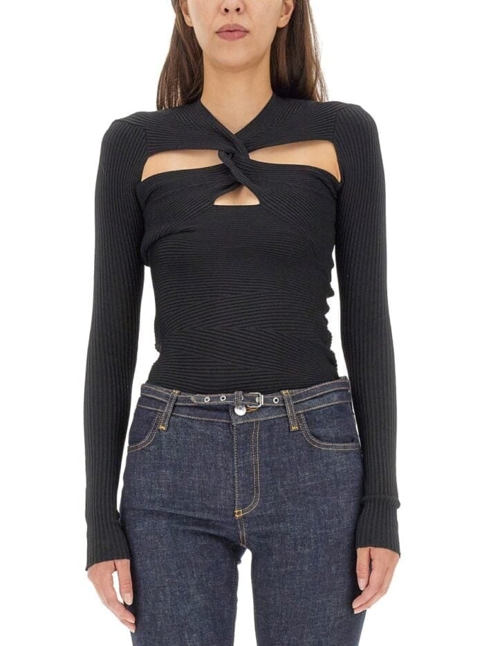 Philosophy Di Lorenzo Serafini MESH WITH CUT-OUT DETAILS
