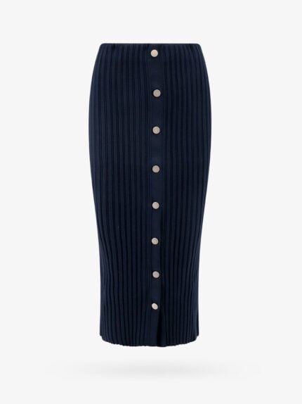 Philosophy Di Lorenzo Serafini Ribbed Viscose Blend Longuette Skirt