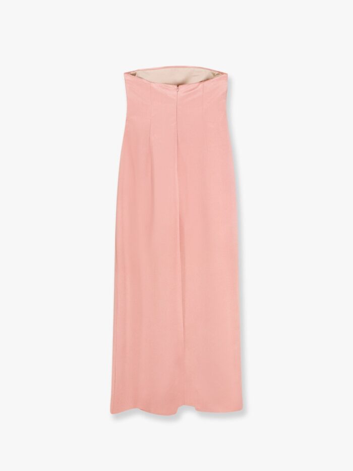 Philosophy Di Lorenzo Serafini Satin Long Dress With Bustier