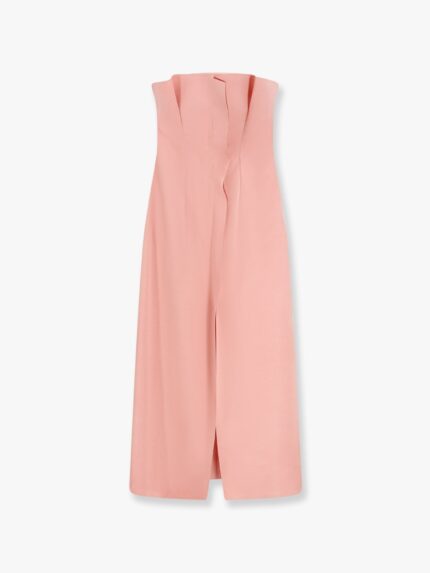 Philosophy Di Lorenzo Serafini Satin Long Dress With Bustier