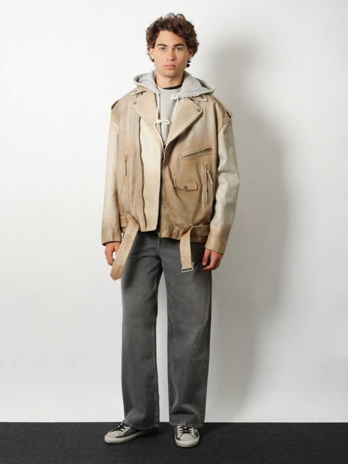 Golden Goose Deluxe Brand Phoebe Over Leather Jacket