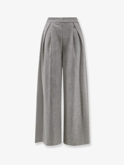 Actualee Pied-de-poule Trousers With Sequins