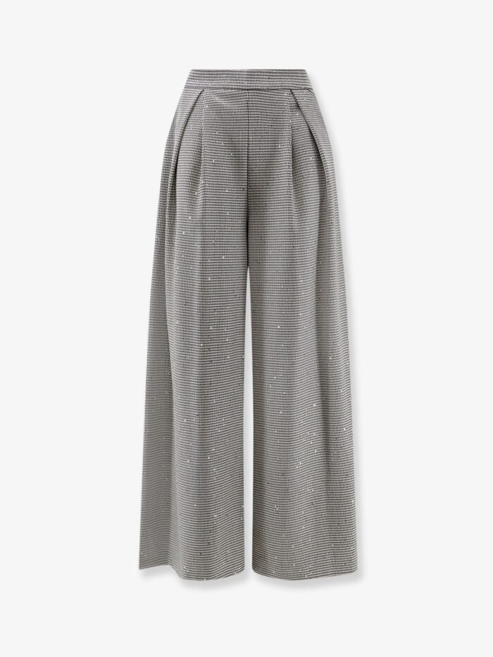 actualee pied de poule trousers with sequins Actualee Pied-de-poule Trousers With Sequins