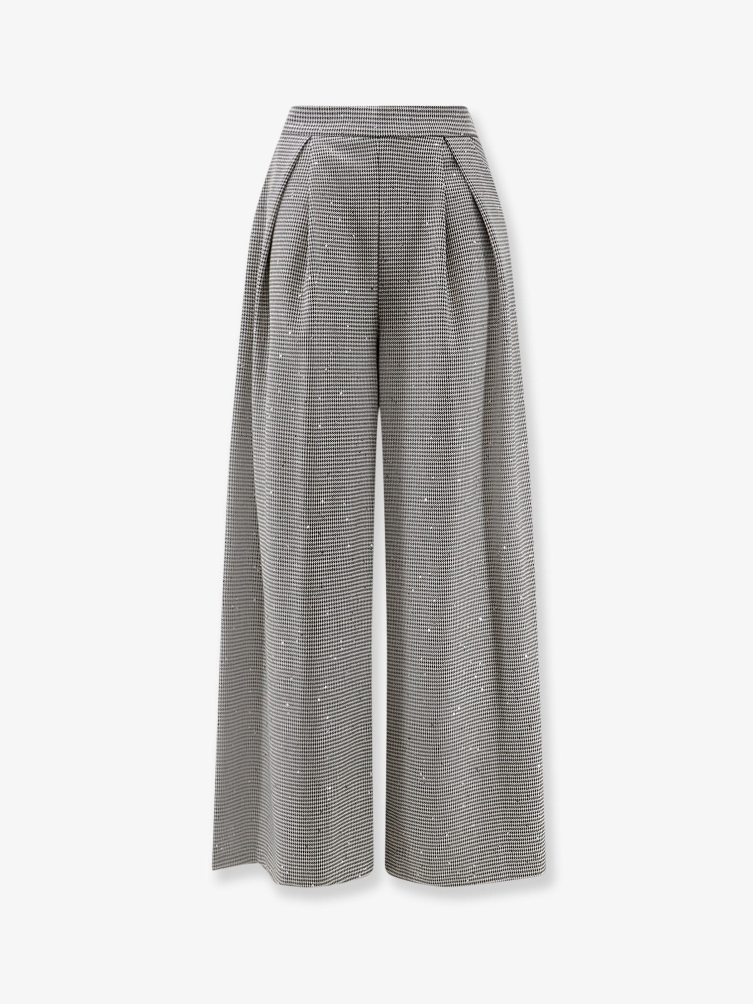 Actualee Pied-de-poule Trousers With Sequins