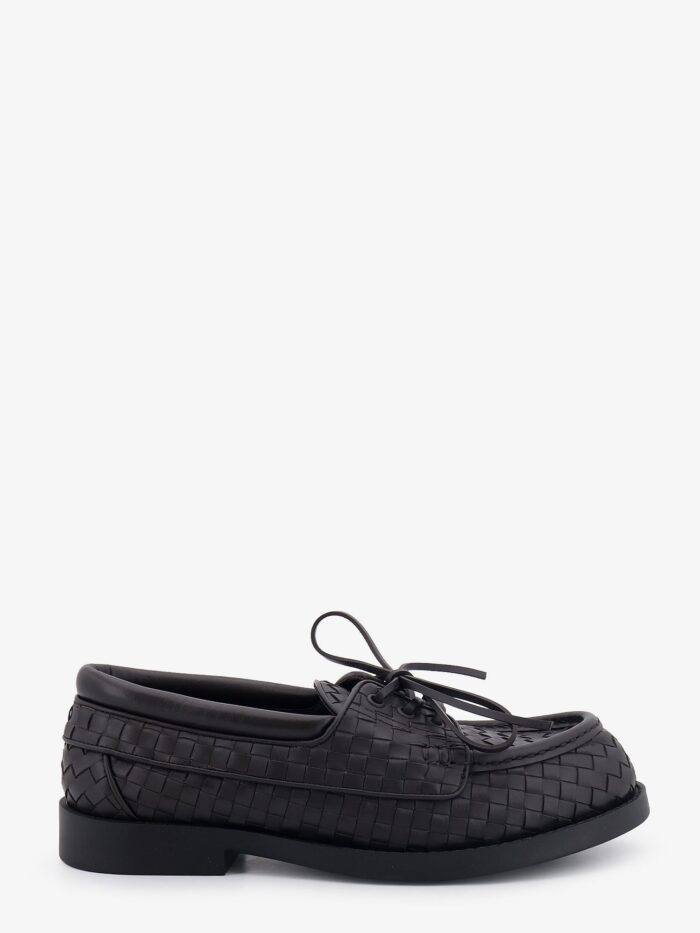 bottega veneta pier intrecciato leather boat shoes Bottega Veneta Pier Intrecciato Leather Boat Shoes