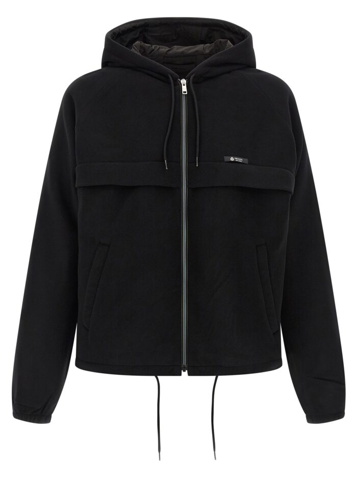 prada pile tec hooded jacket PRADA Pile Tec Hooded Jacket