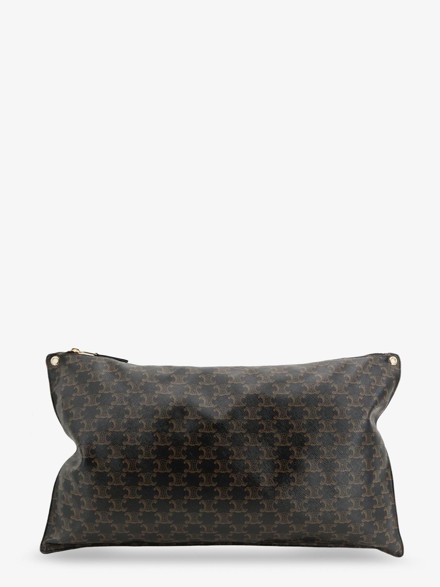 Celine Pillow Bag Triomphe Canvas Maxi Clutch