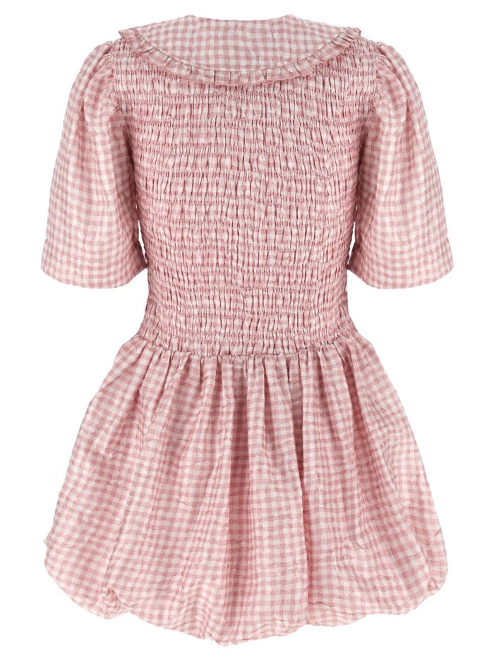 GANNI 'Pink Check' Dress