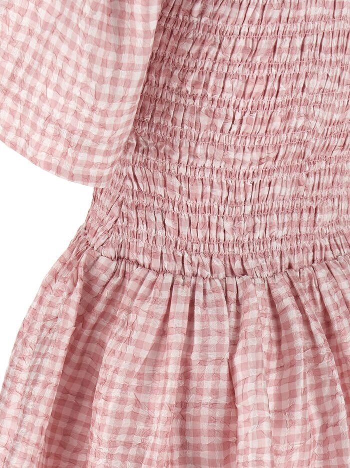 GANNI 'Pink Check' Dress
