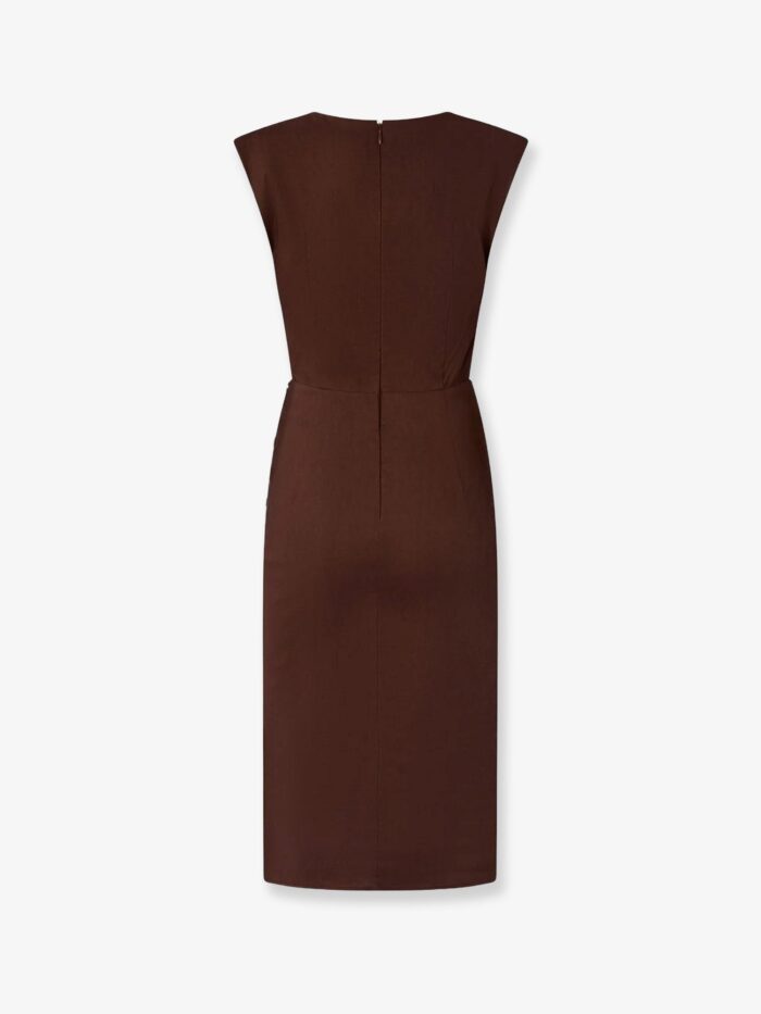 Pinko Alissa Linen And Viscose Dress