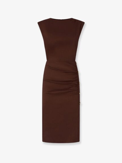 Pinko Alissa Linen And Viscose Dress