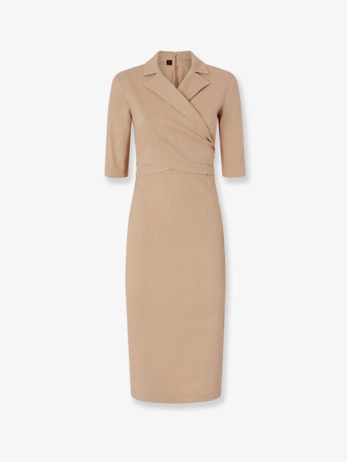 Pinko Allyson Stretch Linen And Viscose Dress