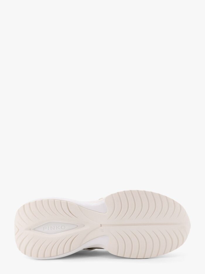 Pinko Ariel 02 Leather Sneakers With Lateral Love Birds Logo