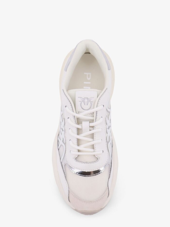 Pinko Ariel 33 Leather Sneakers With Nylon Inserts