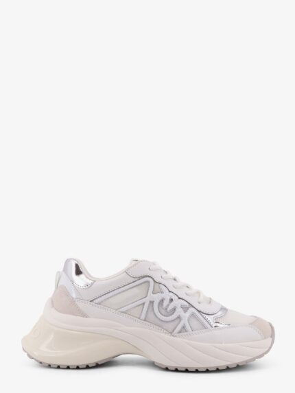 Pinko Ariel 33 Leather Sneakers With Nylon Inserts
