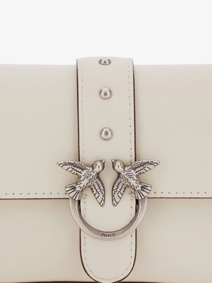 Pinko Baby Love Bag One Slouchy Leather Crossbody Bag