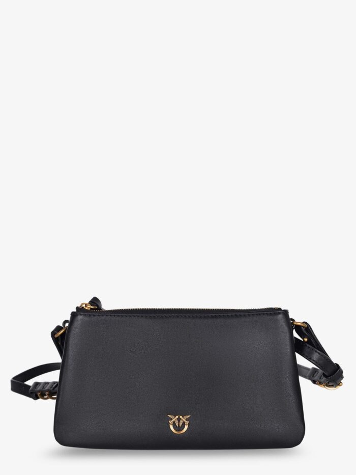Pinko Baby Love Bag One Slouchy Leather Crossbody Bag