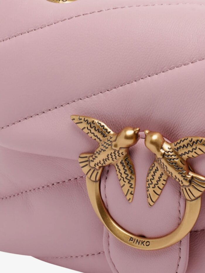 Pinko Baby Love Puff Leather Crossbody Bag