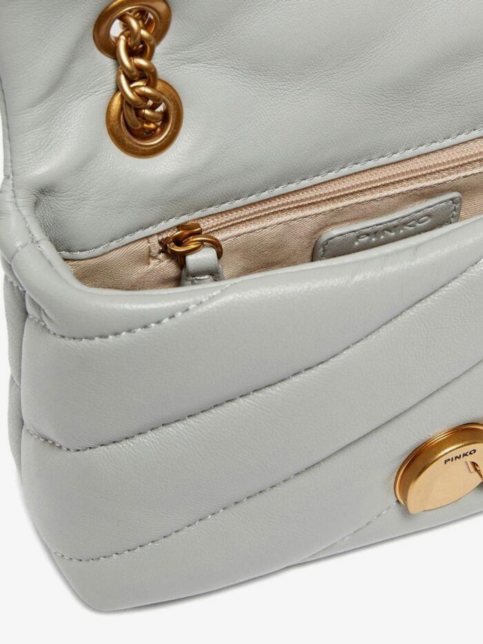 Pinko Baby Love Puff Leather Crossbody Bag