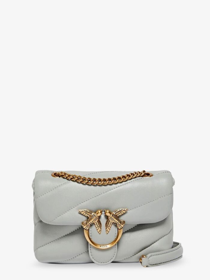 Pinko Baby Love Puff Leather Crossbody Bag