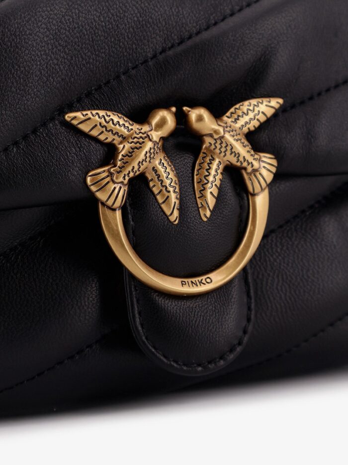 Pinko Baby Love Puff Leather Crossbody Bag