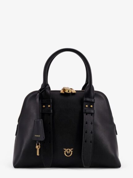 Pinko Bowling Bag Leather Shoulder Bag