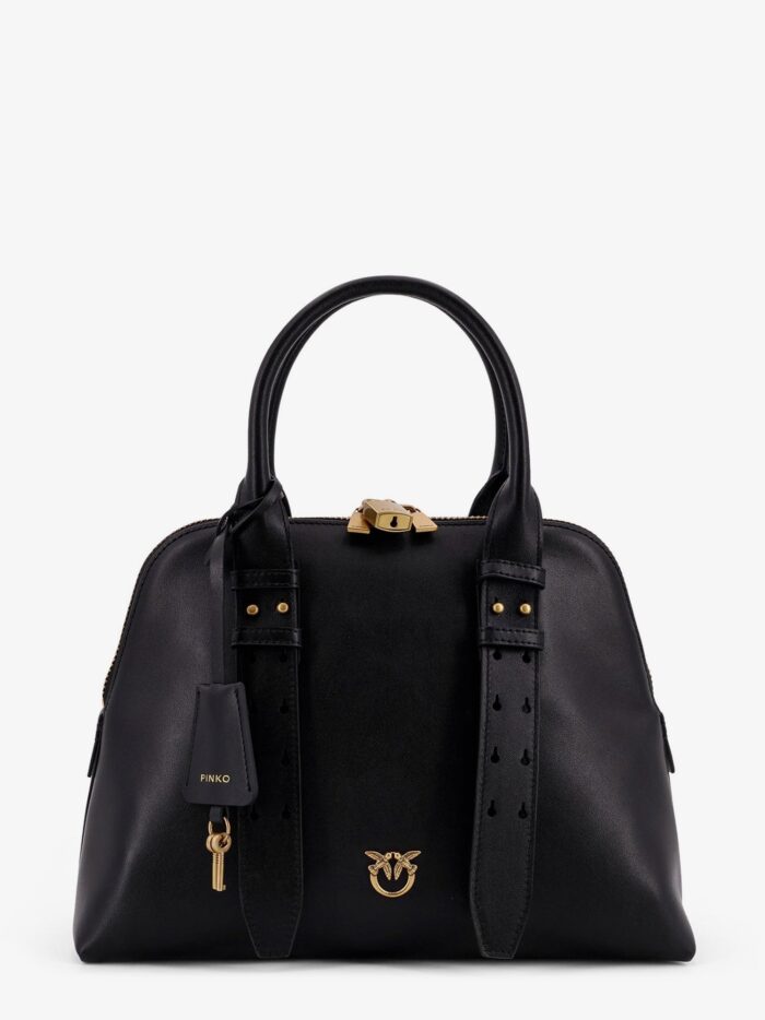 Pinko Bowling Bag Leather Shoulder Bag