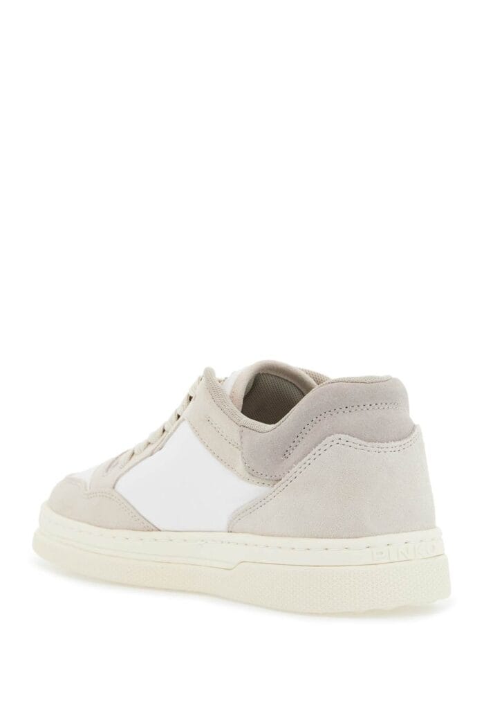 PINKO Casual And Elegant Beige Leather Sneakers Mandy 10