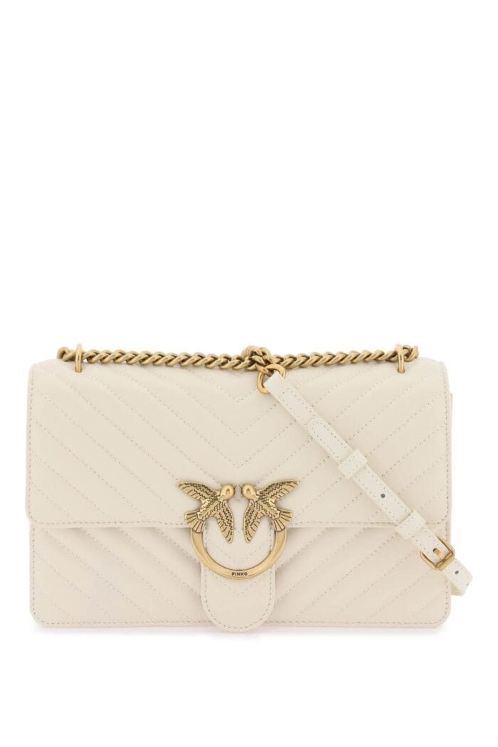 PINKO Chevron Quilted Classic Love Bag One