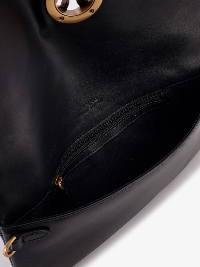 Pinko Click Soft Horizontal Leather Crossbody Bag