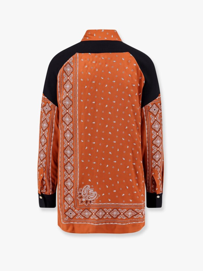 Pinko Clocks Viscose Shirt With Bandana Print