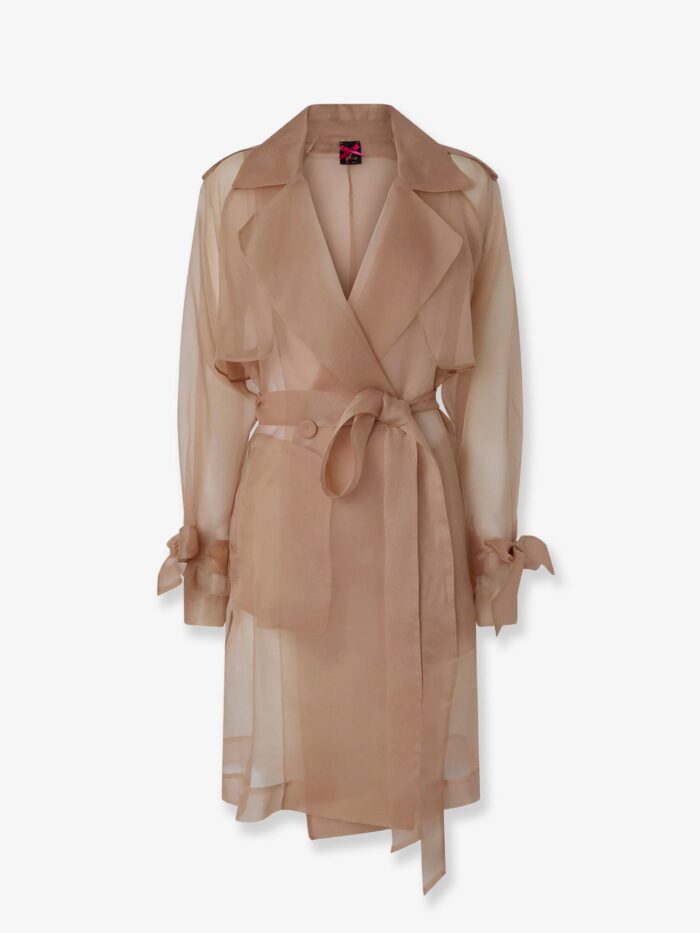 Pinko Cocco Silk Organza Trench