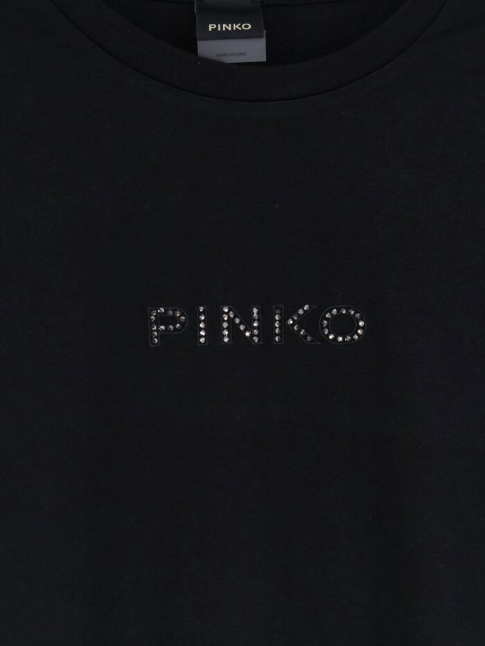 Pinko Cotton T-shirt With Front Lettering Logo