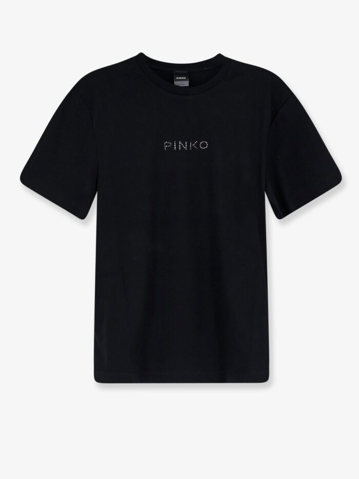 Pinko Cotton T-shirt With Front Lettering Logo