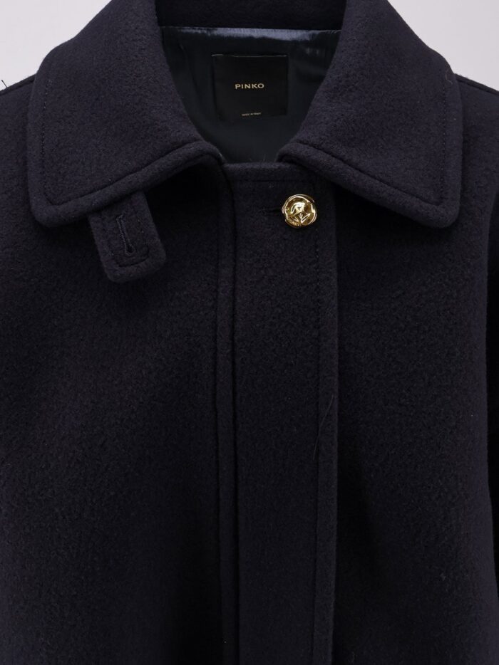 Pinko Extra-fine Wool Blend Ciambella Coat