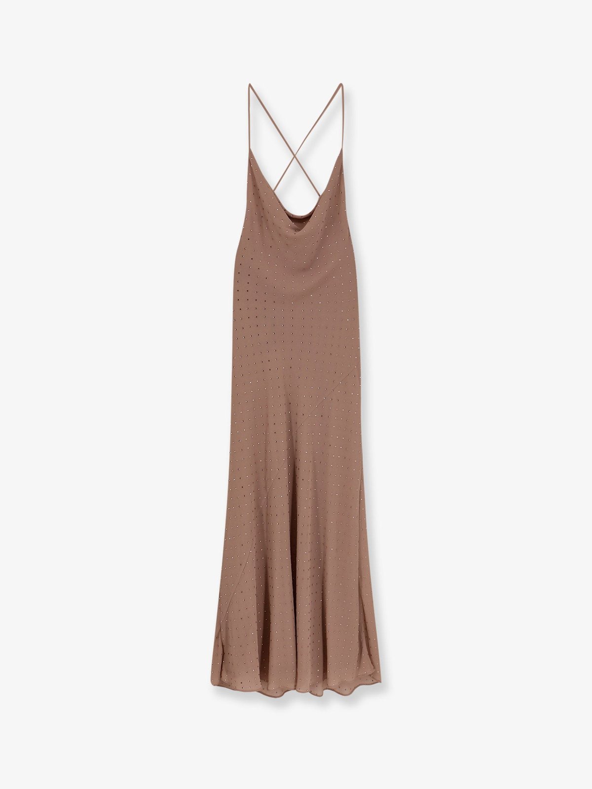 Pinko Farro Long Dress With Rhinestones