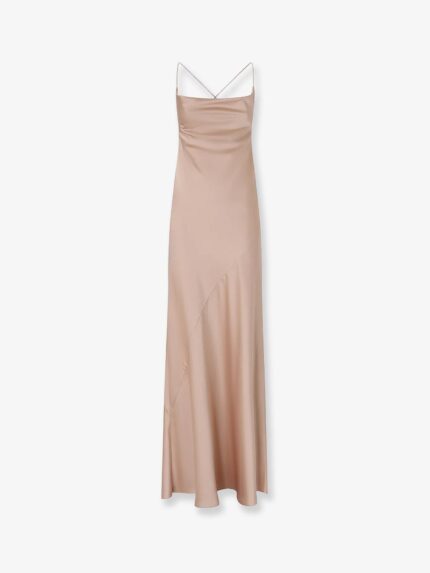 Pinko Farro Satin Long Dress