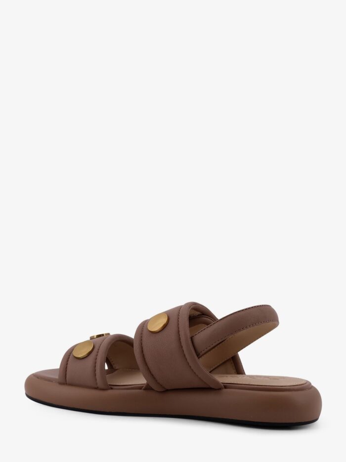 Pinko Fiona Flat Leather Sandals